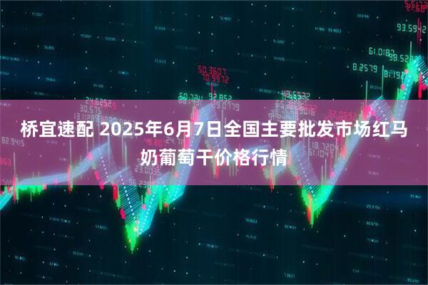 桥宜速配 2025年6月7日全国主要批发市场红马奶葡萄干价格行情